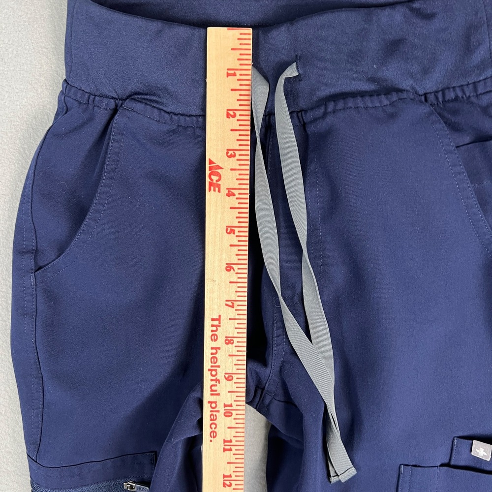 Figs Yola High Rise Slim Scrub Pants Womans XXS Stretch Comfort Pockets Medical - Picture 7 of 10